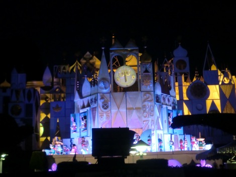 It's A Small World looks charming at night!
